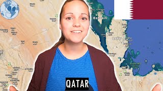 Zooming in on QATAR Geography of Qatar with Google Earth [upl. by Kennedy]