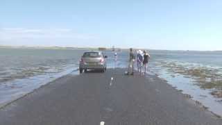 Lindisfarne causeway Northumberland [upl. by Neit]