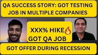 QA Success story How to Get Job In Testing [upl. by Yrovi841]