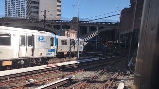 PATH HD 60fps Riding Newark Line Train From Harrison to Journal Square 22617 [upl. by Lissak]