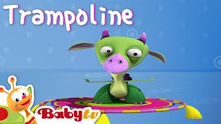 Jumping on the Trampoline  Draco the Dragon 🐉  Videos for Toddlers BabyTV [upl. by Adriell982]