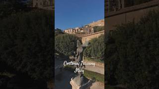 Flying CortonaTuscany music droneambient cinematic dji fpvdrone fpv cortona toscanaitaly [upl. by Ecirtram]