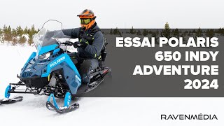 Polaris 650 Indy Adventure 137 2024 – Essai à West Yellowstone [upl. by Yeldarb]