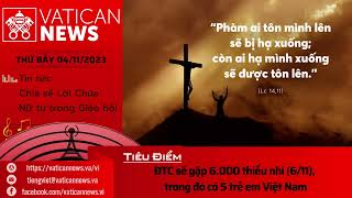 Radio thứ Bảy 4112023  Vatican News Tiếng Việt [upl. by Einnok]