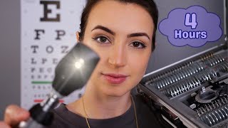 4 Hours of Eye amp Ear Exams ASMR for Work or Sleep  Soft Spoken [upl. by Ttreve]