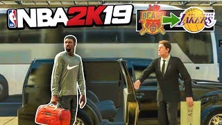 TRADING TO THE LAKERS TBJZLPlays NBA 2K19 MyPlayer [upl. by Eniarda]