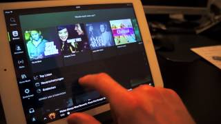 Review Spotify hier zu sehen App  iPad Air [upl. by Ellehctim874]