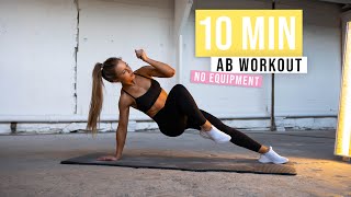 10 MIN AB  CARDIO WORKOUT  no equipment lets get shredded [upl. by Anabelle]