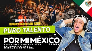 Domi en Argentina Reacciona  Por Mi Mexico Remix 🇲🇽  Lefty SM Santa Fe Klan Dharius CKan MC Davo [upl. by Correna782]