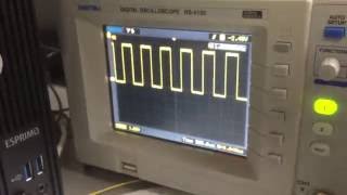 Stm32f7Disco board  Simple Oscilloscope [upl. by Jonina]