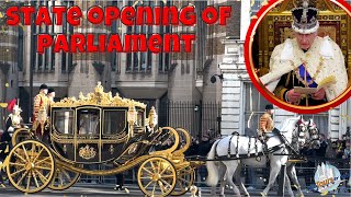 State Opening of Parliament 2023  The Kings Speech [upl. by Anirdnaxela924]