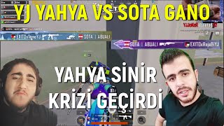 YJ YAHYA TEAM VS SOTA GANO TEAM PUBG MOBILE YAYINCI KARSILASMALARI [upl. by Arerrac995]