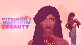 Create A Black Sim  Melanin Beauty  CC LIST [upl. by Bevash]