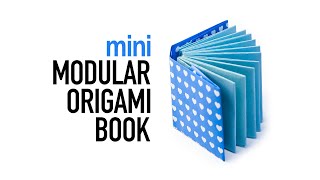 Mini Modular Origami Book Tutorial  DIY  Paper Kawaii [upl. by Boru]