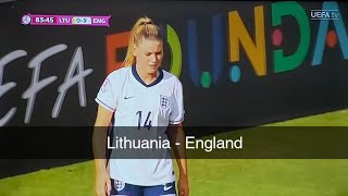 Lithuania  England Womens Euro 14072024 football viral euro2024 [upl. by Allimak358]