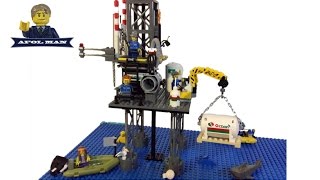 LEGO MOC OIL RIG [upl. by Herold]