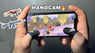 🔥iPhone XS MAX PUBG MOBILE HANDCAM  4 FINGER amp Gyro LOFTY PUBG MOBILE [upl. by Remot]