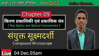 संयुक्त सूक्ष्मदर्शी Compound Microscope Class 12 Ncert Physics plsirchitrangi [upl. by Massimo273]