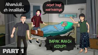 Berebut Warisan 1  Ortu ditelantarkan pas m4ti cepet2 datang ANIMASIDRAMA Kartun Drama [upl. by Laure483]