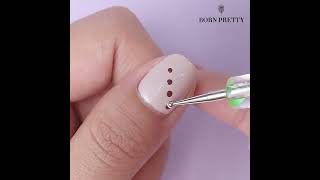 How To Use Dotting Pen Nail Art BORN PRETTY [upl. by Eckblad]