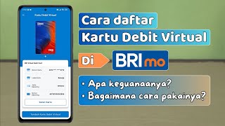 Cara daftar kartu debit virtual di BRImo  Cara menggunakan kartu debit virtual BRI [upl. by Ahsiral]