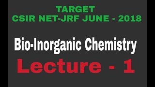 Lecture  1 ll BioInorganic Chemistry ll Structure amp Function Of Hemoglobin amp Myoglobin [upl. by Amhser]