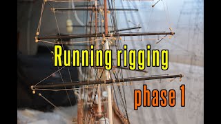 Cutty Sark  part 47 Running Rigging phase 1 [upl. by Atilemrac]