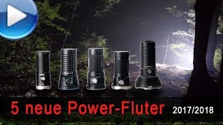 5 neue PowerTaschenlampen Fluter 20172018 [upl. by Gudren798]