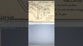 day 10 of drawing everything from a 1950s textbook engineer autocad inventor drawing 1950s [upl. by Ttergram940]