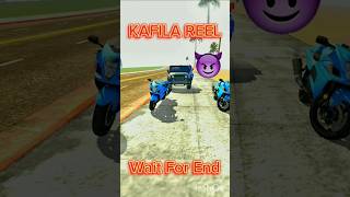 Kafila Cara Ka Reel😎 Indian Bike Driving 3D Shorts Viralvideo [upl. by Norek]