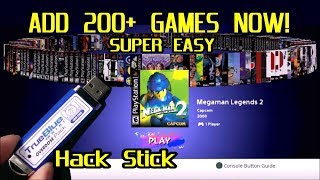 Add 200 GAMES NOW to your PlayStation Classic with True Blue Mini Overdose Hack Stick Super Easy [upl. by Ulrika]