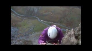 Rock Climbing  Flying Buttress  vDiff  Dinas Cromlech  Snowdonia  Nov 2010 [upl. by Brunk772]