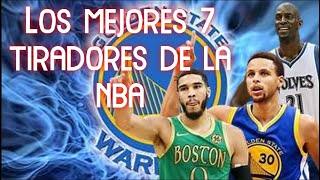 Los Mejores 7 Tiradores De La Historia De La NBA [upl. by Atilal]