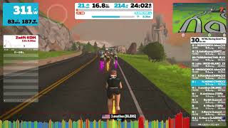 WTRL Racing Semi Finals B on Downtown Titans  Zwift KOM [upl. by Buehler118]