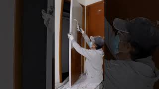 Painting Varnished Wood Doors with Primer Sealer Stain block stainblock primer sealer [upl. by Arob]