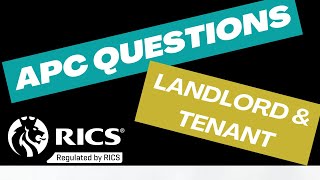 APC Questions  Landlord amp Tenant  Real Questions [upl. by Gosney344]