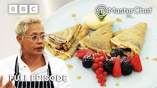 Monica Galettis Crepe With Hazelnut Spread  The Professionals  Full Episode  S14 11  MasterChef [upl. by Mauldon964]