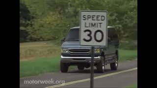 Motorweek 1998 Ford Quigley Super Trak Van and Chevrolet Tahoe RHD Road Test [upl. by Rhonda]