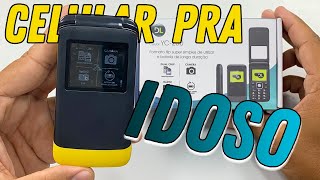 DL YC230  O Celular com design FLIP e bem COMPLETO ideal para IDOSOS [upl. by Ilahsiav210]