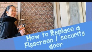 DIY Fly screen Replacement  Security Door [upl. by Blanch]