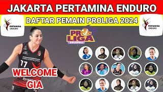 DAFTAR PEMAIN VOLI PUTRI JAKARTA PERTAMINA ENDURO UNTUK PROLIGA 2024 ¬UPDATE SEMENTARA [upl. by Zeb64]