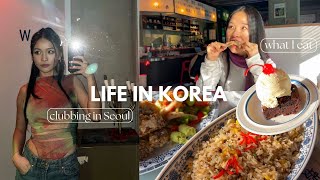 Korea vlog 🧚🏼‍♀️ clubbing in korea cute cafes amp good eats in seoul souvenir shopping [upl. by Argyle]