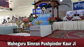 Dodra Simran Bibi Pushpinder Kaur ji  Waheguru Simran [upl. by Dis655]