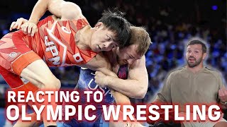 My REACTION to 2024 Olympic WRESTLING [upl. by Nivrehs]