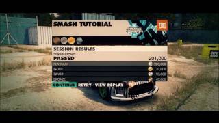 DiRT 3 Gymkhana Smash Tutorial  How To Get Platinum [upl. by Voss]