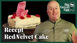 Red Velvet Cake van de BBQ  Big Green Egg Recept [upl. by Asiek]