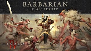 Diablo IV  Barbarian Trailer [upl. by Faucher462]