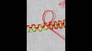 Embroidery stitch for beginners shortfeed shortsvideo shortsbeta embroidery embroideryideas [upl. by Klockau]