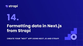 Formatting data in Nextjs from Strapi [upl. by Aserehc217]