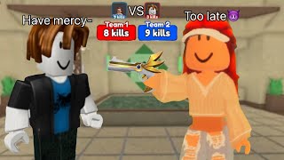 Playing mm2 duelsRobloxforyoumm2roblox [upl. by Accire]